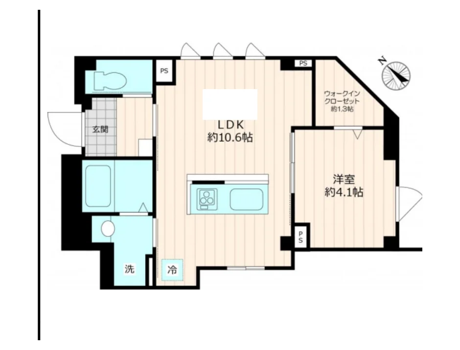 北千住駅 徒歩8分・2024年築の1LDK（1階・角部屋）オートロック・浴室乾燥機